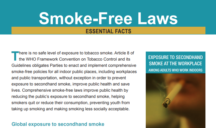 Smoke-Free Laws “ESSENTIAL FACTS”