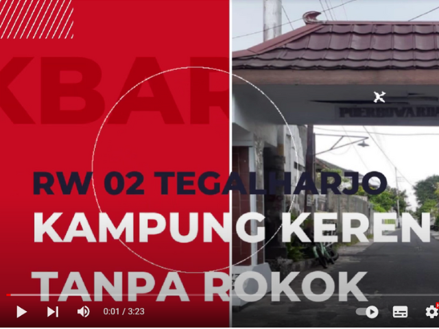 Kampung Keren Tanpa Asap Rokok 2022 Kelurahan Tegalharjo RW 02, Kecamatan Jebres, Surakarta
