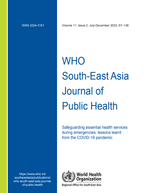 WHO South-East Asia Journal of Public Health Safeguarding essential health services during emergencies lessons learnt from the COVID-19 pandemic The Implementation of Smoke-Free Workplace Policy and the Determinants Affect