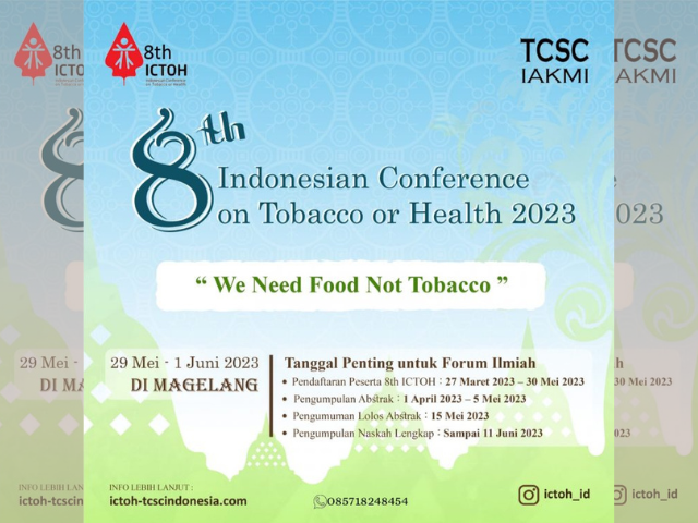 8th Indonesian Conference on Tobacco or Health (ICTOH) – We Need Food Not Tobacco