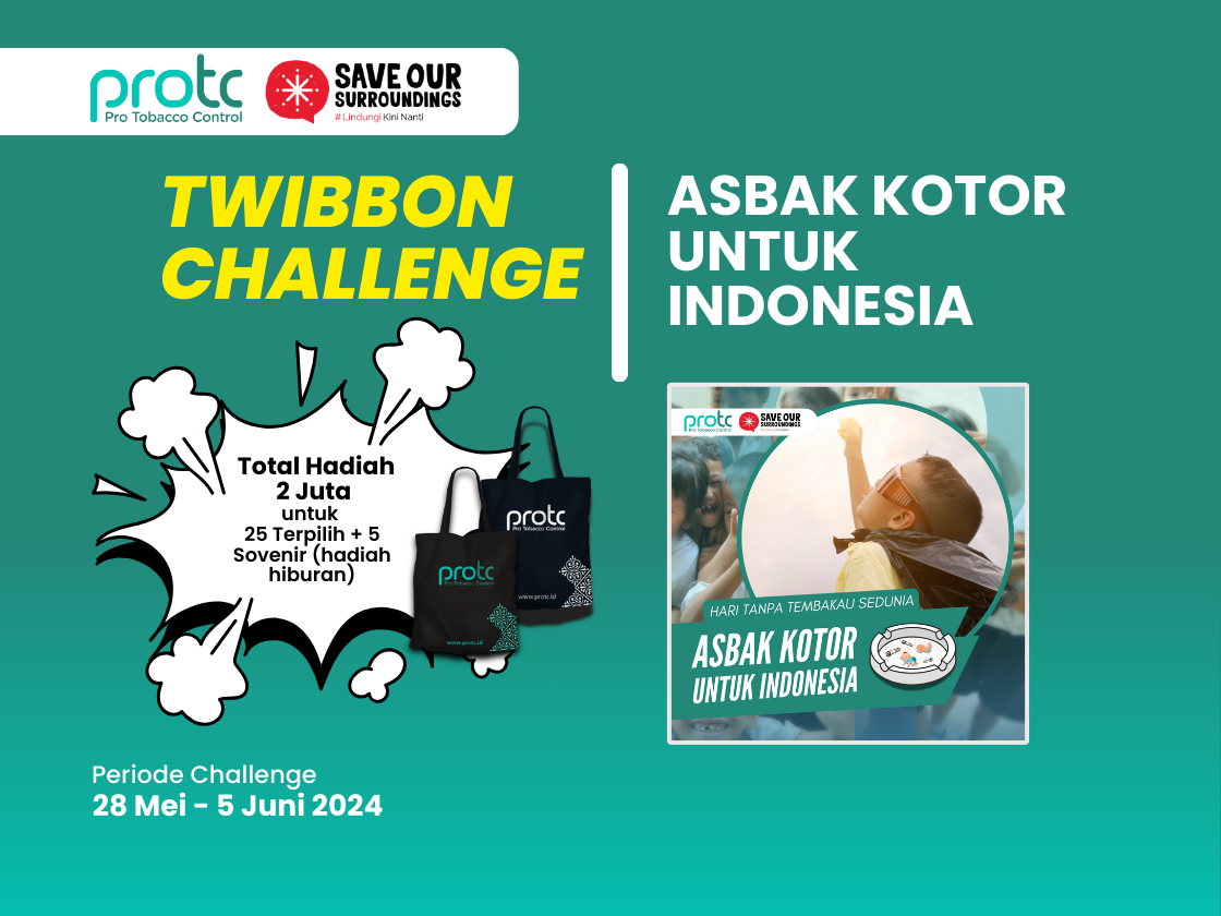 TWIBBON CHALLENGE “ASBAK KOTOR UNTUK INDONESIA”