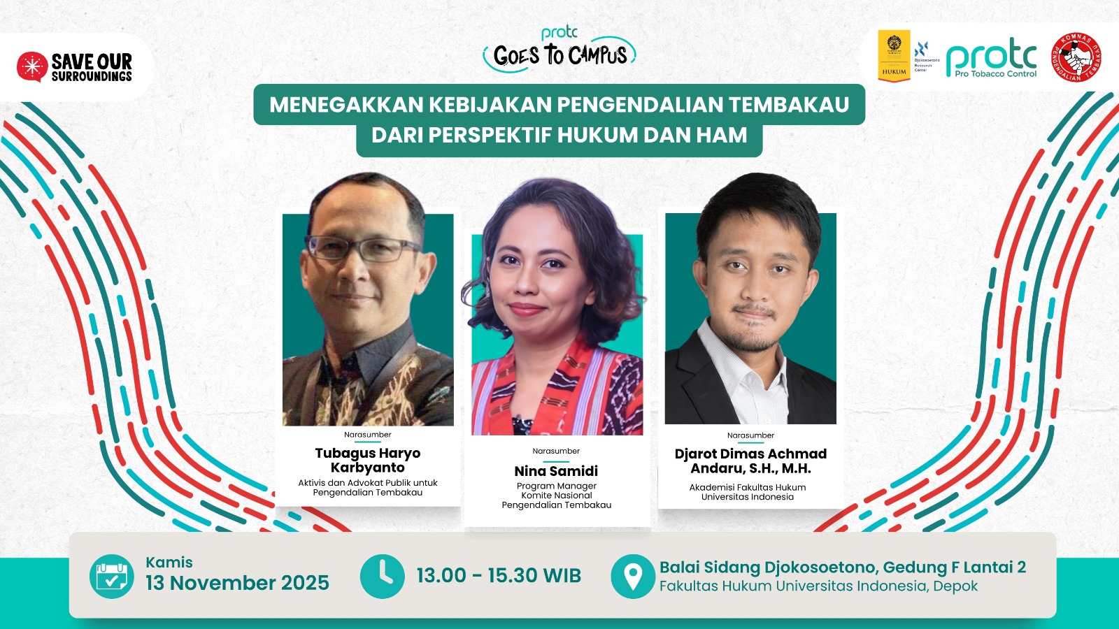 ProTC Goes to Campus #1 Menegakkan Kebijakan Pengendalian Tembakau dari Perspektif Hukum dan HAM